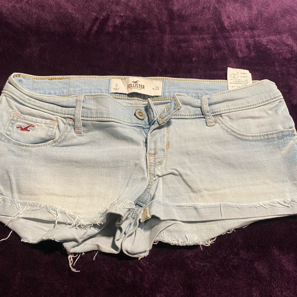 Hollister Light Blue Jean Shorts for Women